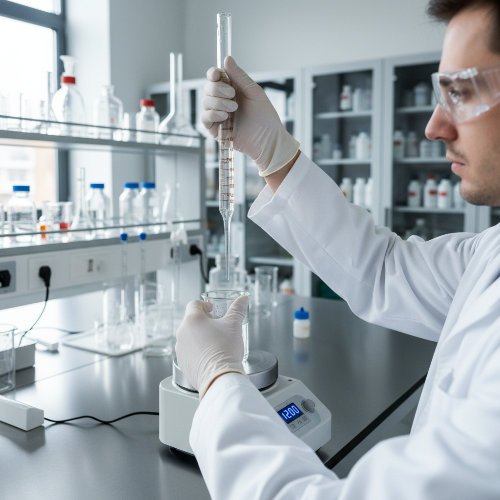 A scientist inspecting scientific equipment and laboratory supplies Durban in a controlled industrial lab.