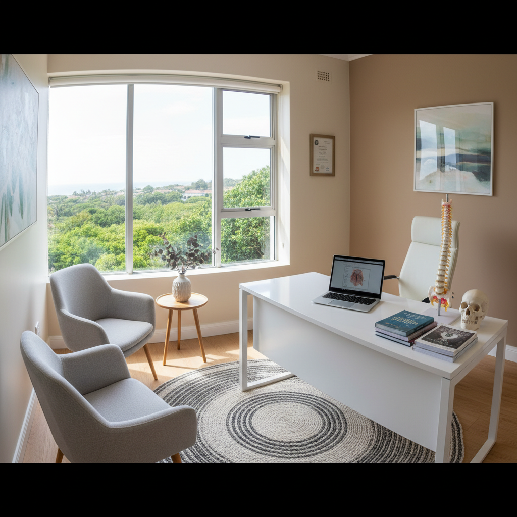 Private Gynaecology Consultation Room Comfortable private consultation room at a safe pregnancy termination clinic durban medical facility.