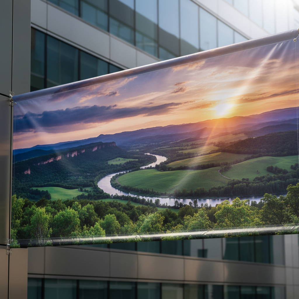 Durable Outdoor Banner Results Vibrant outdoor advertising posters produced using eco solvent ink for banner printing displayed in sunlight.